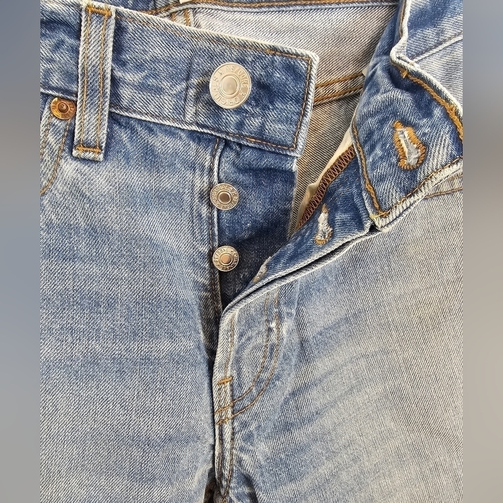 RE/DONE size 4 / 26  Skinny jeans NWOT button flap - Picture 3 of 5